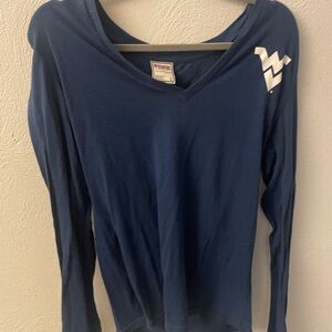 WVU vintage pink long sleeve shirt